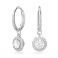 Swarovski Constella Round Silver Drop Earring 5636270