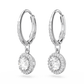 Swarovski Constella Round Silver Drop Earring 5636270