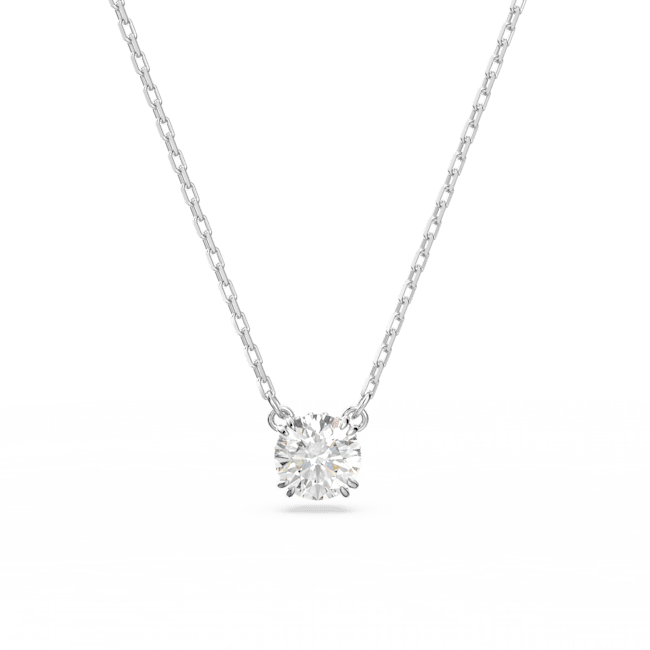 Swarovski Constella Round Cut Pendant Necklace -Silver 5636706