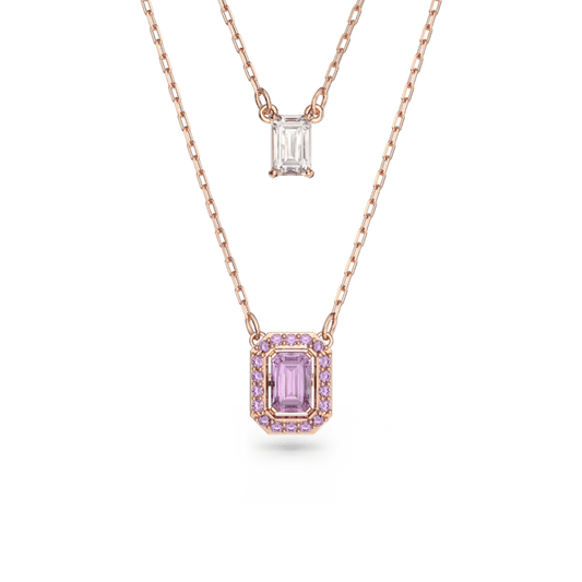 Swarovski Millenia Layered Octagon Purple Necklace 5640558