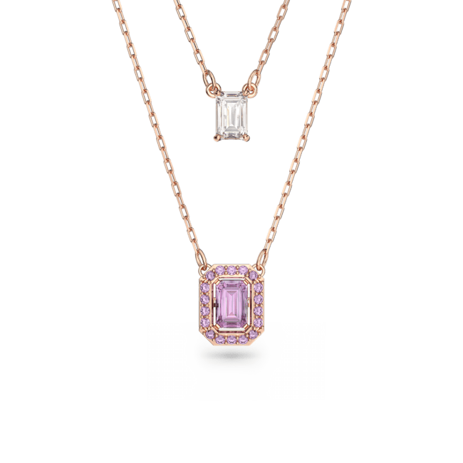 Swarovski Millenia Layered Octagon Purple Necklace 5640558