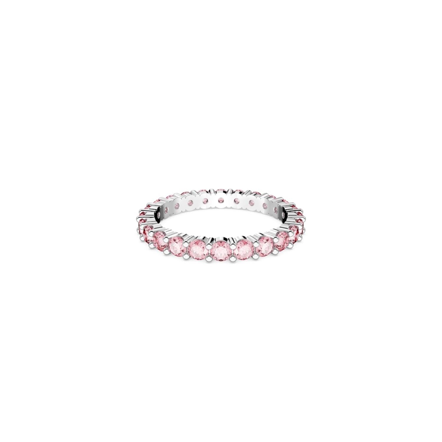 Swarovski Matrix Round Pink Ring