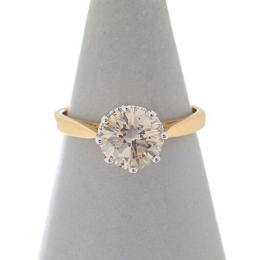 Pre-Owned 18ct Yellow Gold 1.50 ct Diamond Solitaire Ring