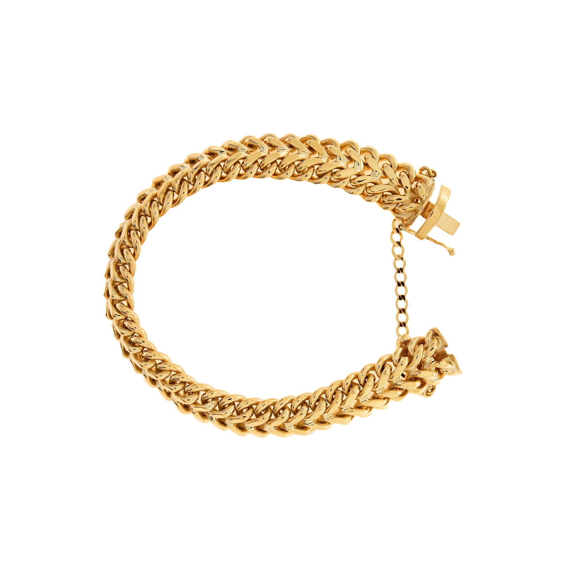 9ct Gold 5mm Wide Curb Bracelet - 7.5in - G7220 | F.Hinds Jewellers