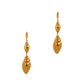 Pre-Owned 18ct Gold Double Seashell Drop Earrings