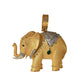 Pre-Owned 18ct Gold Elephant CZ Matte Finish Pendant