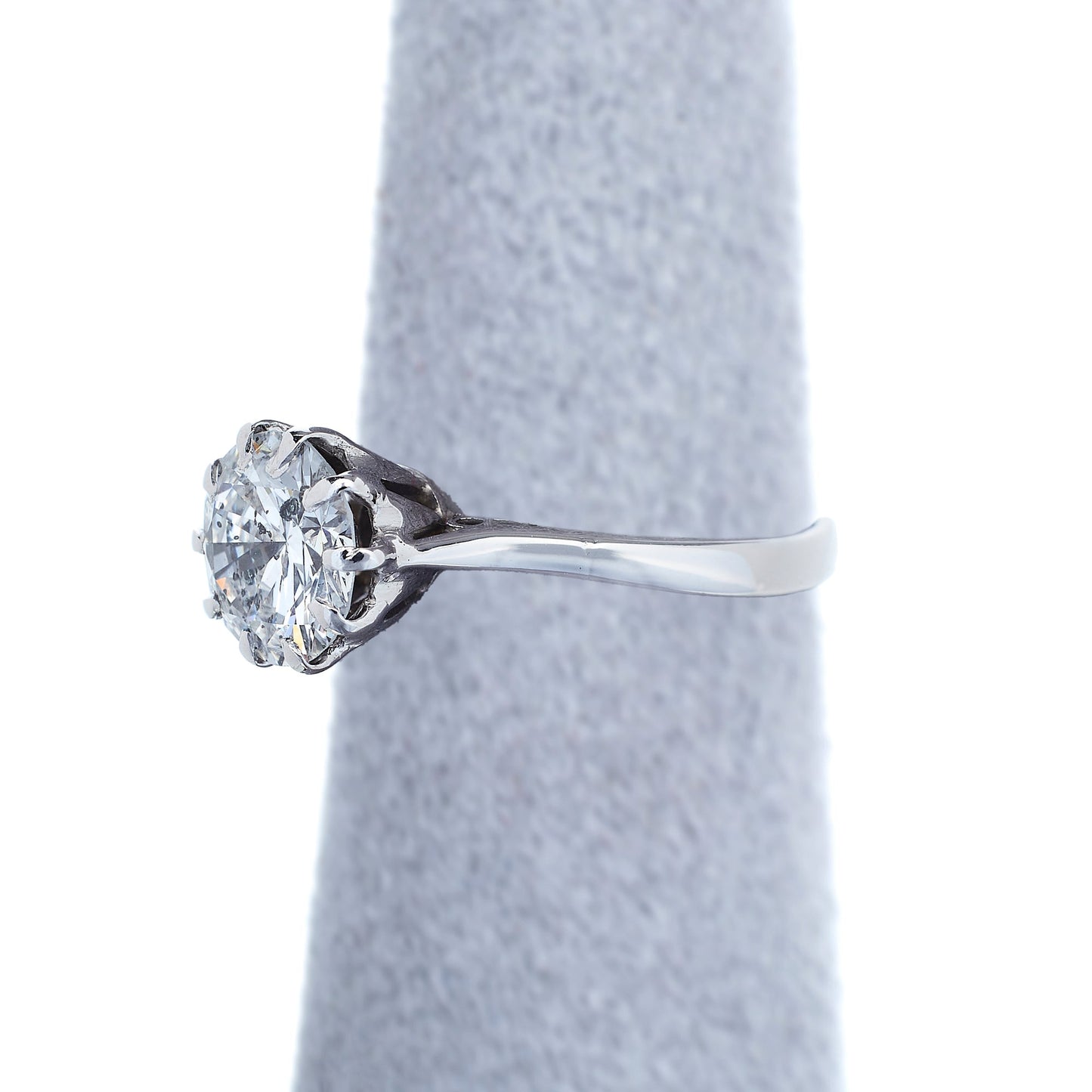 Pre-Owned 14ct White Gold Diamond Solitaire Ring