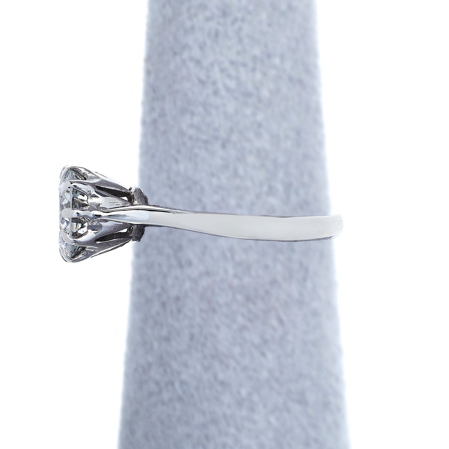 Pre-Owned 14ct White Gold Diamond Solitaire Ring