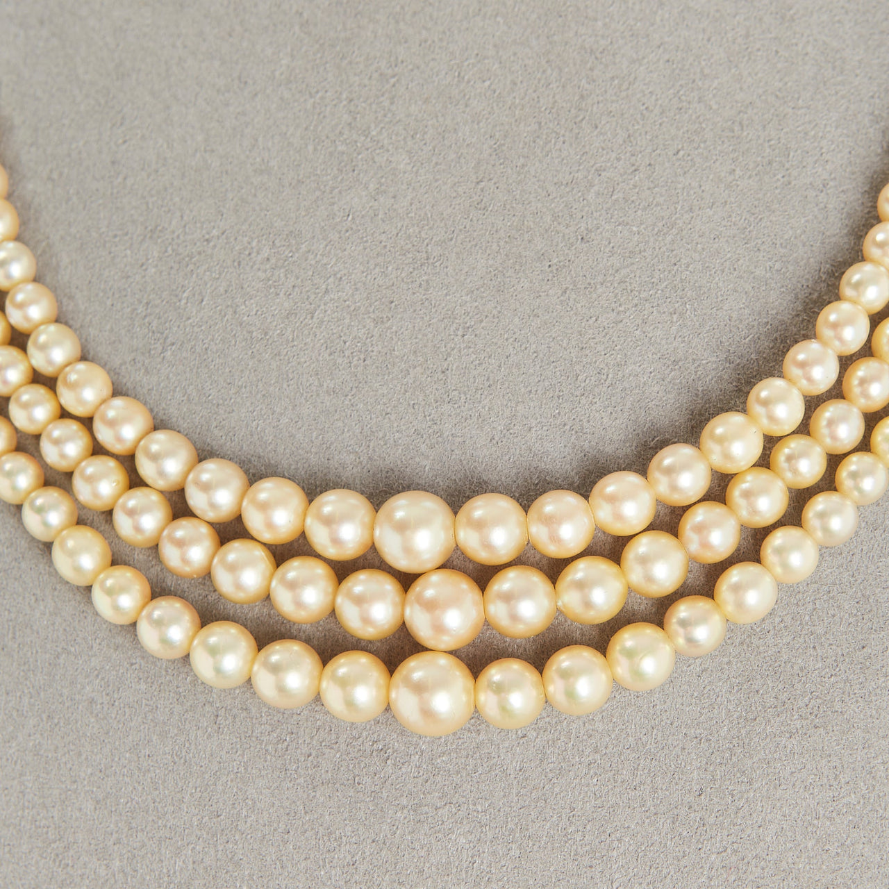 Three Strand Pearl Necklace - The Pearl Girls | Cultured Pearls | Pearl Shop