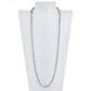 Pre-Owned 9ct White Gold Bar Section Necklace