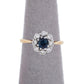 Pre-Owned 18ct Gold Sapphire and Diamond Cluster Ring