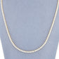 Pre-Owned 18ct Yellow Gold Diamond Tennis Necklace