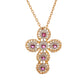 Pre-Owned Gold Ring, Earrings and Pendant Cross Set