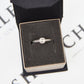 Pre-Owned White Gold Shoulders Set Diamond Solitaire Ring