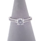 Pre-Owned White Gold Shoulders Set Diamond Solitaire Ring