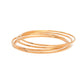 Pre-Owned 18ct Gold Four Thin Stackable Bangles