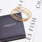 Pre-Owned 18ct Gold Four Thin Stackable Bangles