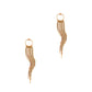 Pre-Owned 14ct Gold Tri Colour Tassel Drop Earrings
