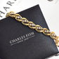 Pre-Owned 18ct Gold Diamond Set Curb Link Bracelet