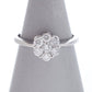Pre-Owned 9ct White Gold Diamond Flower Cluster Ring