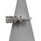 Pre-Owned 14ct White Gold 5 Diamond Crown Ring - Size O