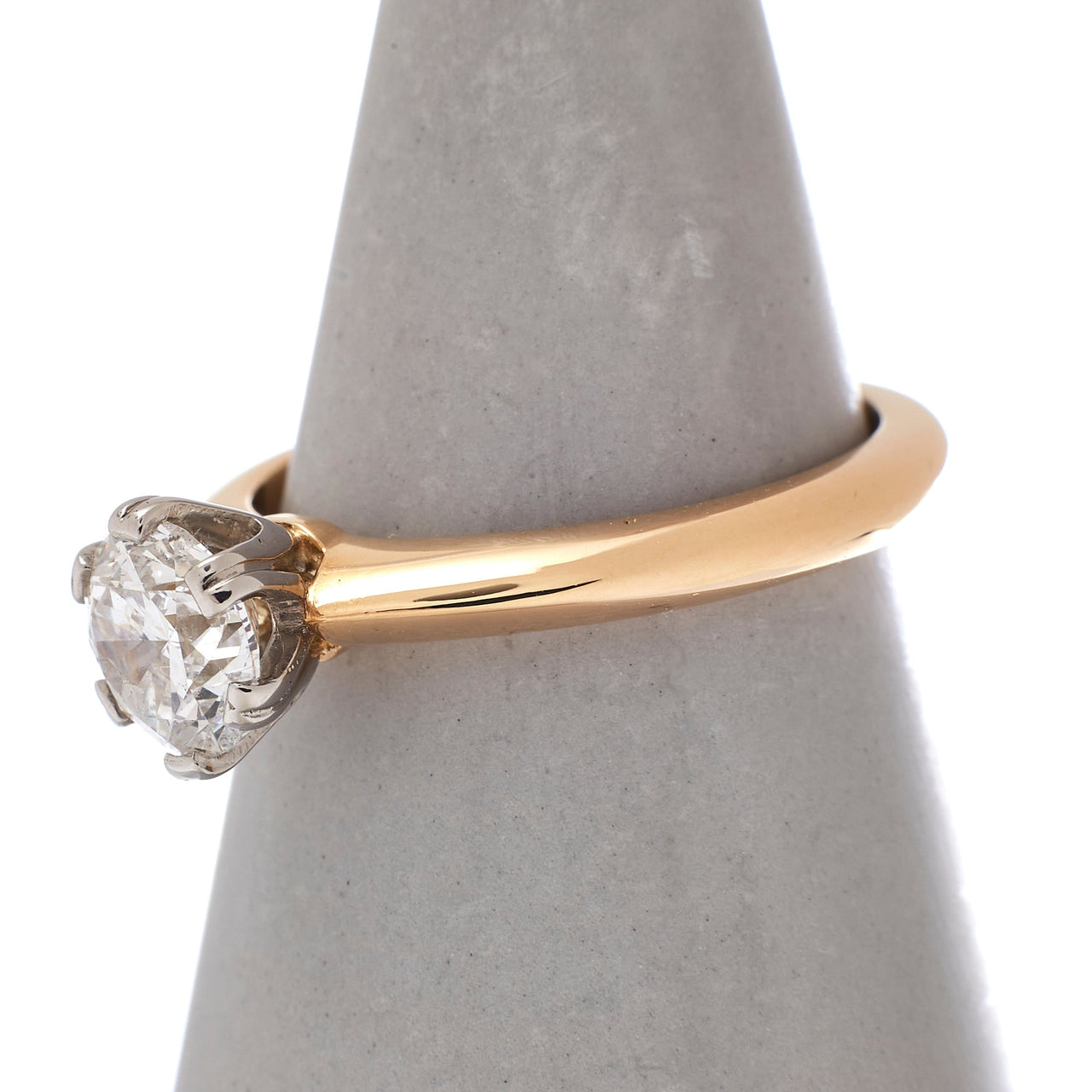 Pre- Owned 18ct Gold 0.96 ct Diamond Solitaire Ring