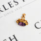 Pre-Owned 9ct Gold Amethyst Fob