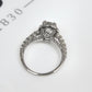 Pre-Owned 14ct White Gold Diamond Openwork Cluster Ring