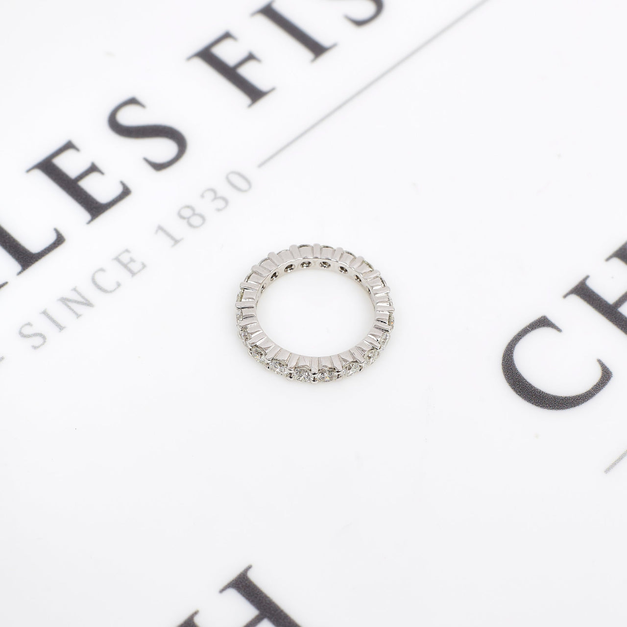 Pre-Owned Platinum Diamond Full Eternity Ring