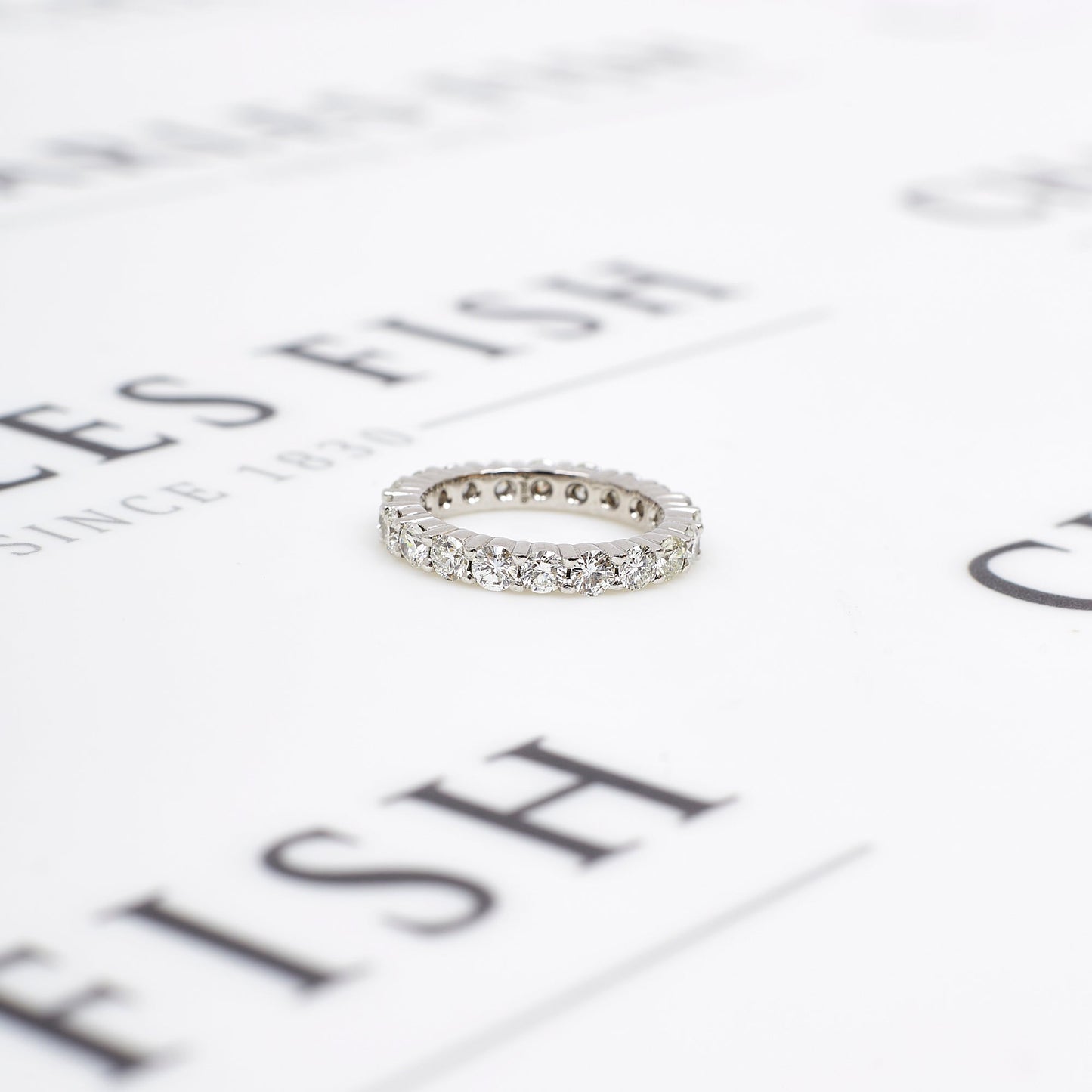 Pre-Owned Platinum Diamond Full Eternity Ring