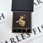 Pre-Owned 9ct Gold Man Pulling Cart Charm