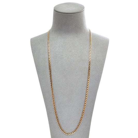 Pre-Owned 9ct Gold 26 inches 4mm Curb Chain Necklace