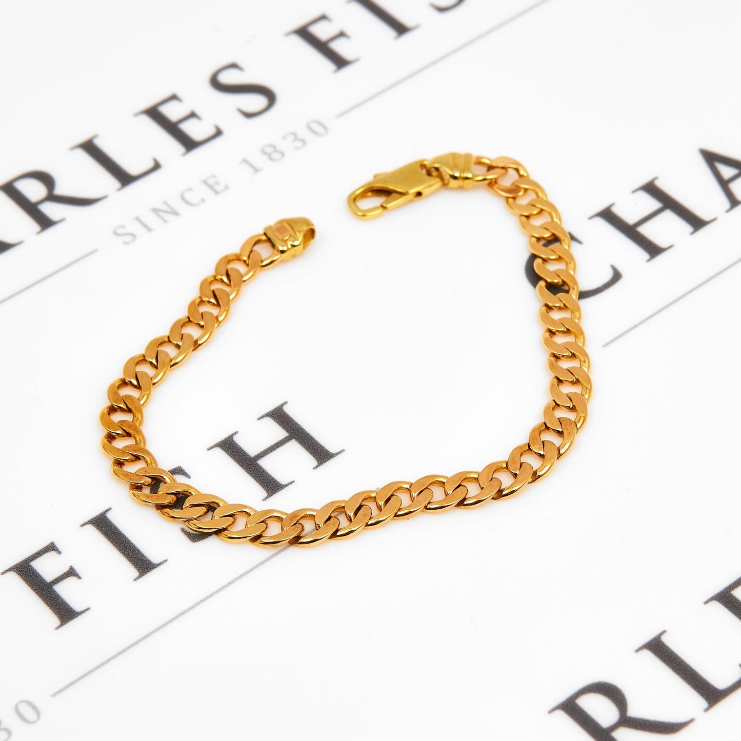 Pre-Owned 9ct Gold 8.5 Inch Classic Curb Bracelet