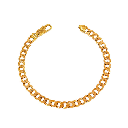 Pre-Owned 9ct Gold 8.5 Inch Classic Curb Bracelet