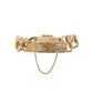 Pre-Owned Gents 9ct Gold Barked Finish Curb ID Bracelet