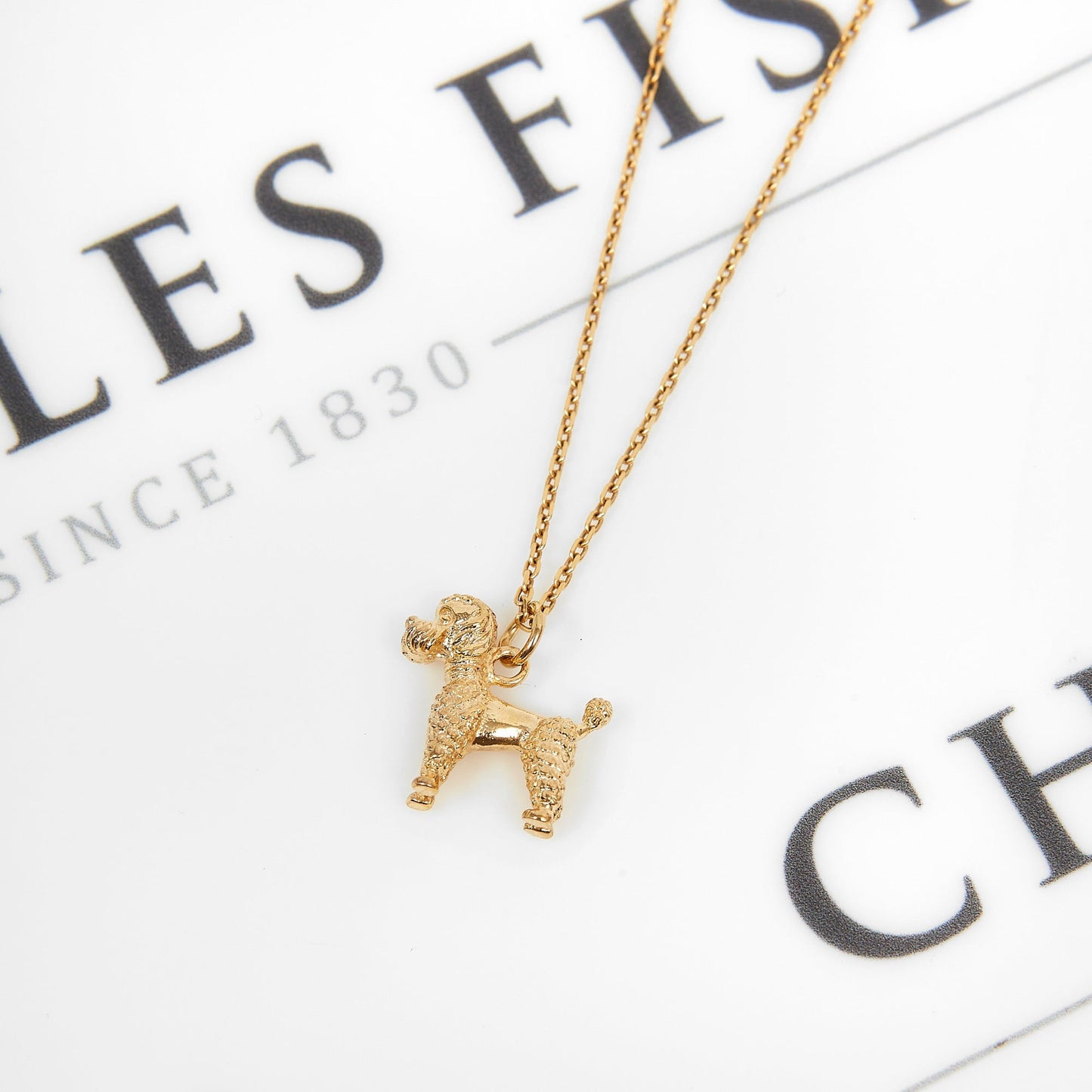 Pre-Owned 9ct Gold Poodle Dog Charm