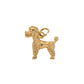 Pre-Owned 9ct Gold Poodle Dog Charm