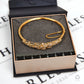 Pre-Owned 18ct Gold Diamond Flower Cluster Hinged Bangle