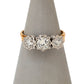 Pre-Owned 18ct Gold 3 Illusion Set Diamond Ring 0.75ct