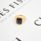 Pre-Owned 9ct Gold Hematite Intaglio Signet Ring - Size T