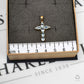 Pre-Owned 9ct Gold Aquamarine Cross Pendant