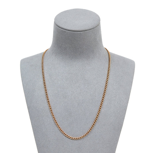Pre-owned 9ct Yellow Gold 18 Inch Curb Chain Necklace