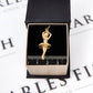 Pre-owned 9ct Gold Ballerina Charm Pendant