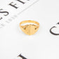 Pre-Owned 9ct Gold Half Pattern Signet Ring - Size V