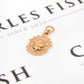Pre-Owned 9ct Rose Gold Shield Charm Pendant
