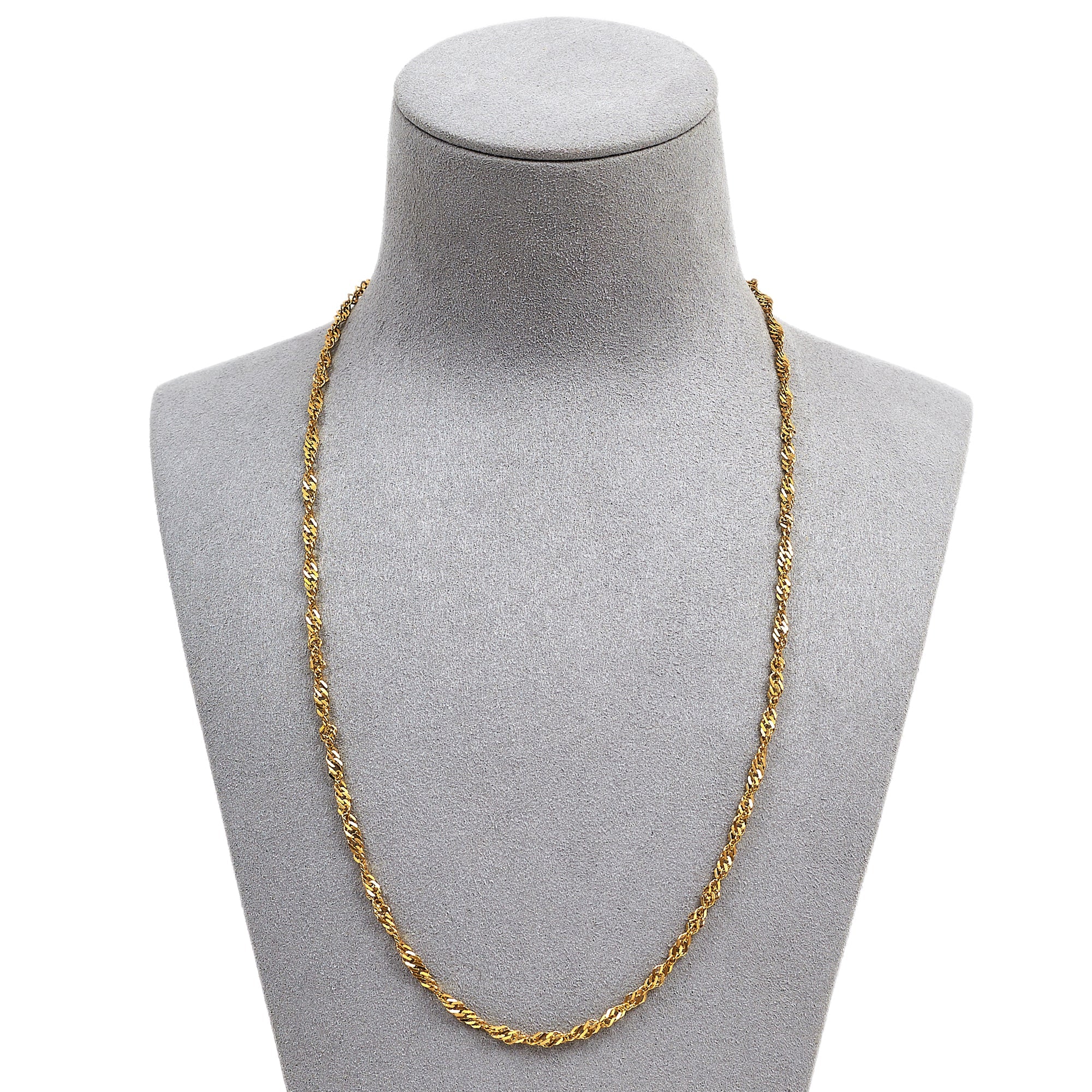 Pre-Owned 22ct Gold Twist Curb Necklace 20 inches