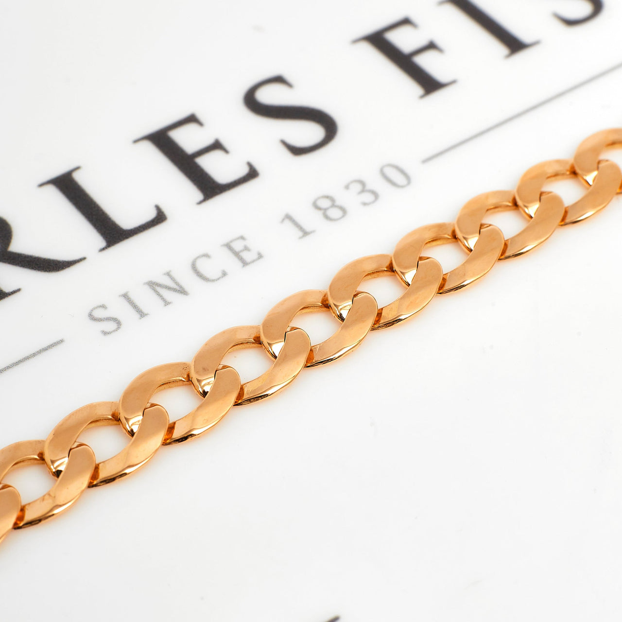 Pre-Owned 9ct Yellow Gold Curb Chain Link Bracelet