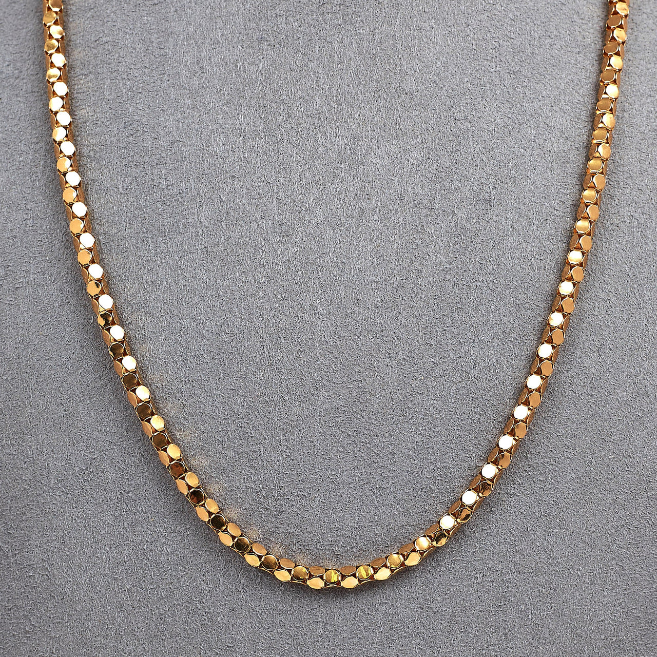 Pre-Owned 18ct Yellow Gold Faceted Necklace