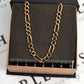 Pre-Owned 9ct Yellow Gold 3 & 1 Figaro Chain Necklace
