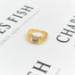 Pre-Owned 18ct Diamond Gents Rectangle Ring